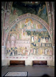 Die Kirche kämpfend und triumphierend, in der Spanischen Kapelle, ca. 1369